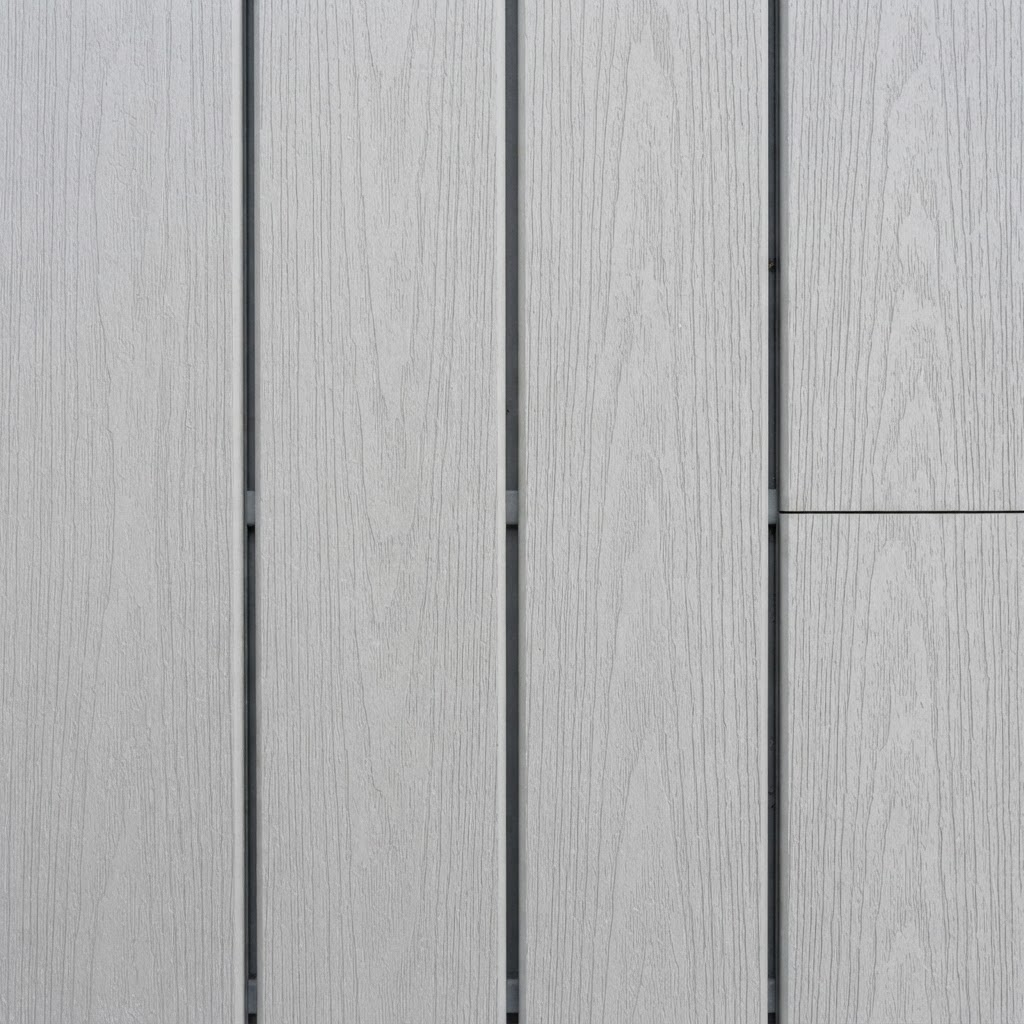 PVC / Premium Synthetic decking material close-up