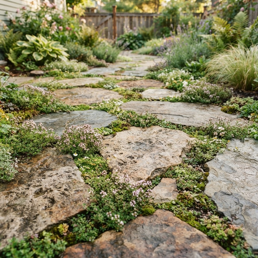 Natural Stone landscaping & hardscapes material close-up
