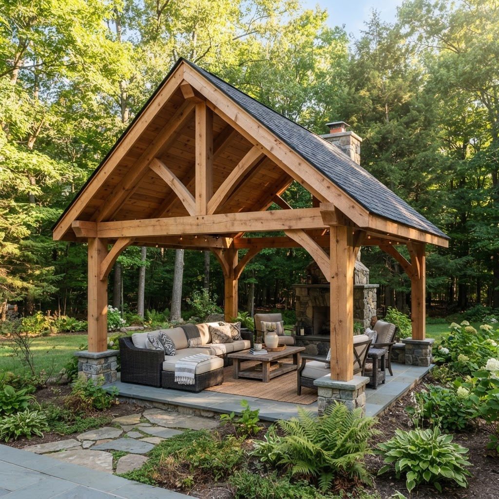 Pavilion outdoor living & patio covers material close-up